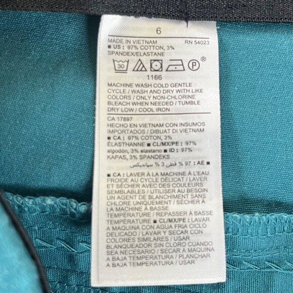 Old Navy Wow Pants Skinny Womens Size 6 Blue Side Zipper Flat Front Mid Rise - Picture 7 of 8